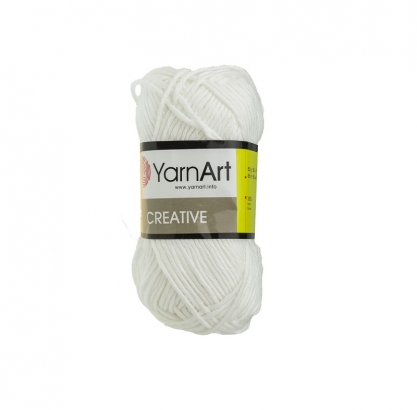 Νήμα YarnArt Creative - 220 Optic - Λευκό