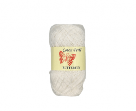 Coton Perle Butterfly - White